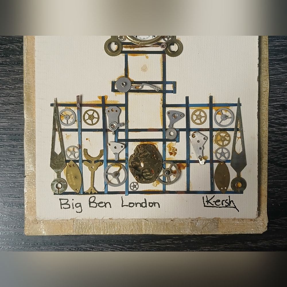 Vintage L. Kersh of London Horological Collage of Big Ben London - Picture 7 of 12